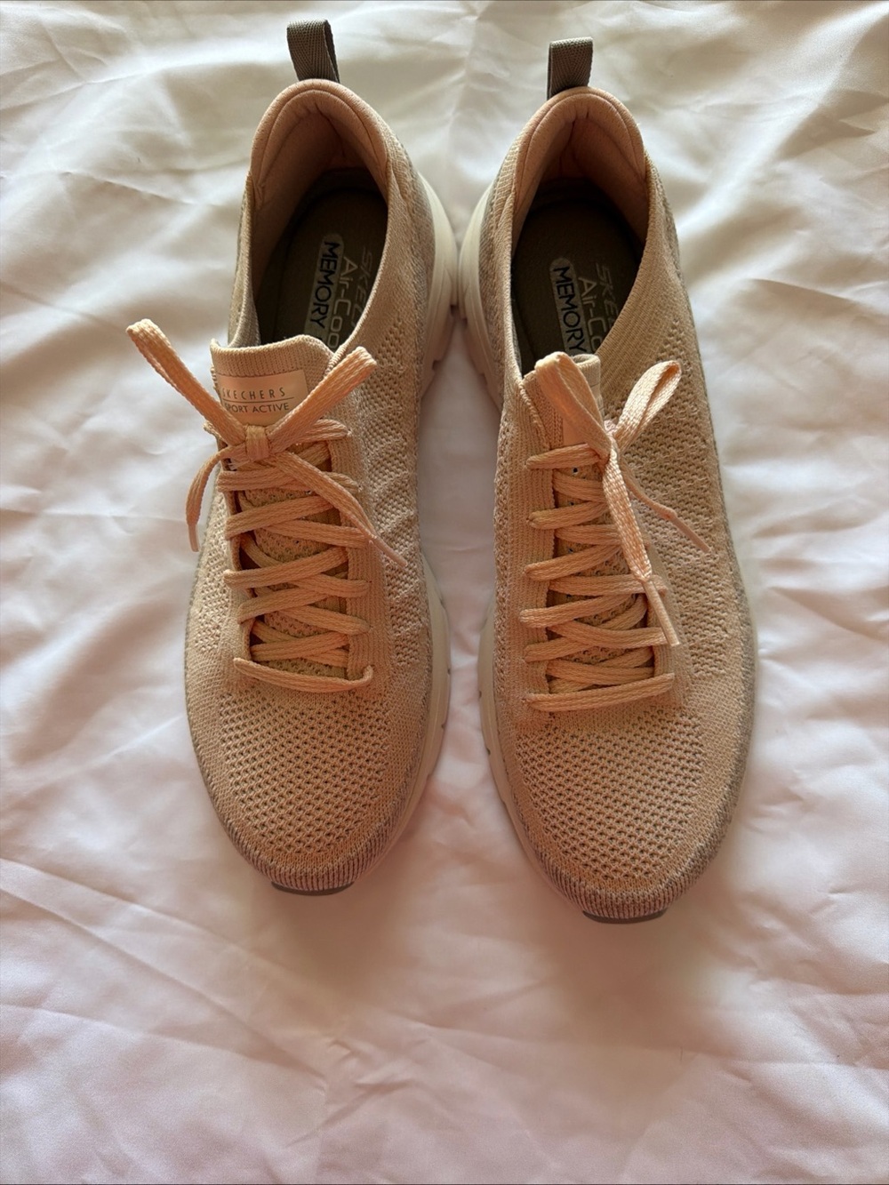 Skechers Air-Cooled Memory Form in Peach Beige